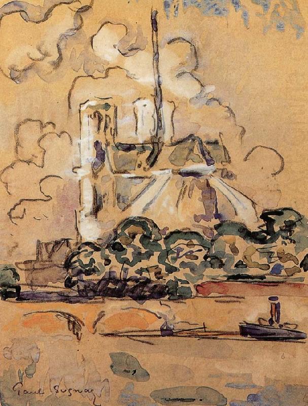 Paul Signac Notre-Dame china oil painting image